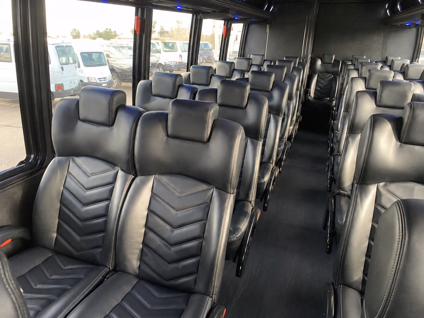 west covina 20 passenger minibus inside