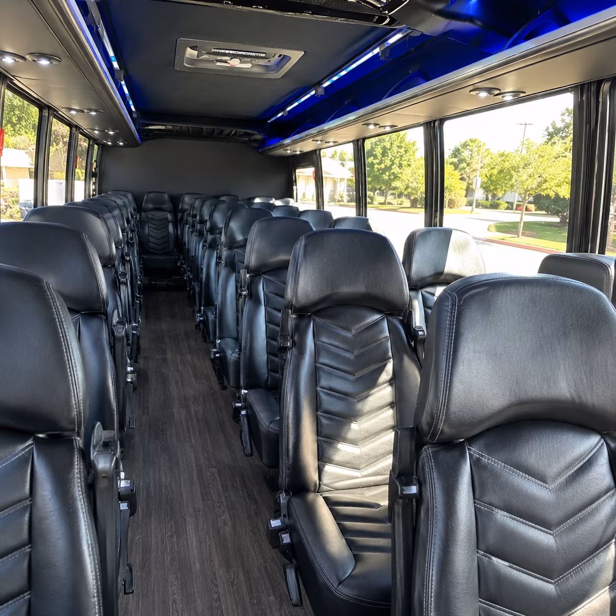 west covina 25 passenger minibus interior