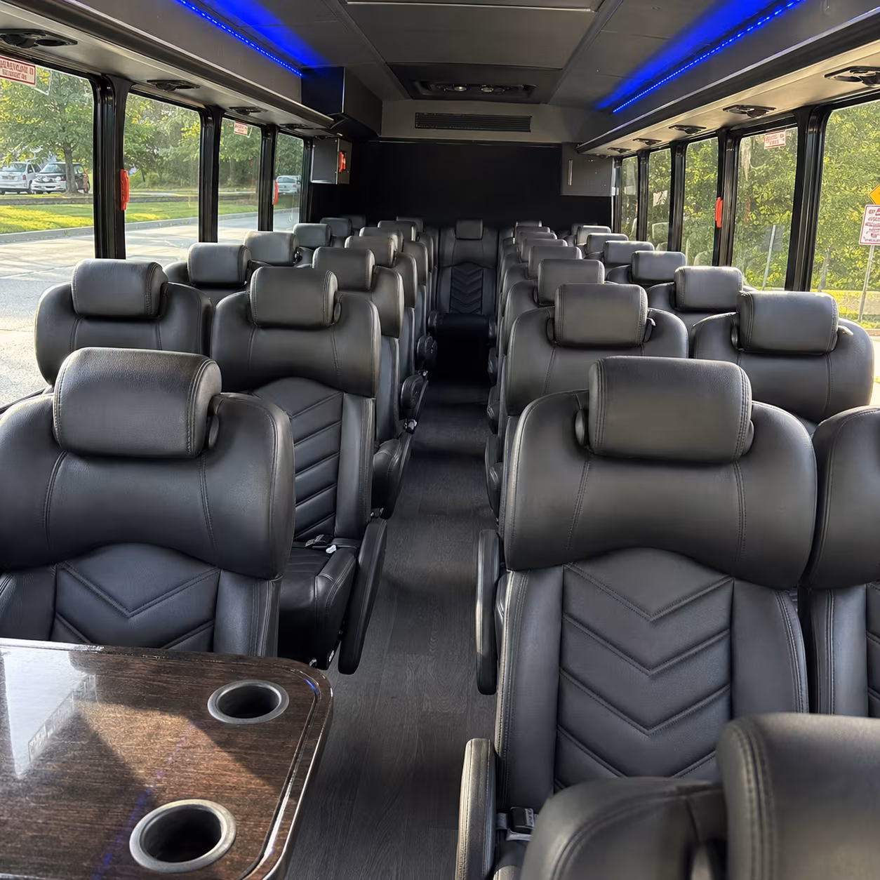 west covina 28 passenger minibus interior