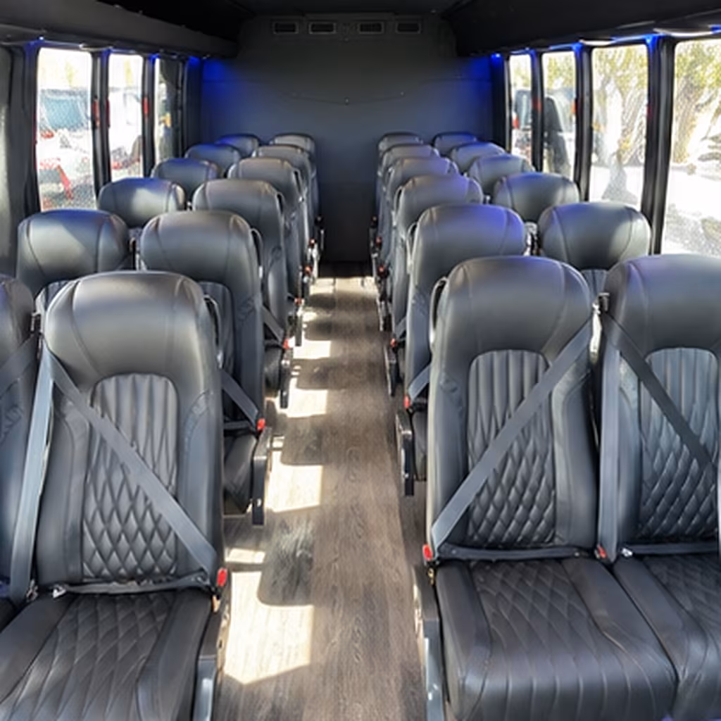 west covina 30 passenger minibus inside