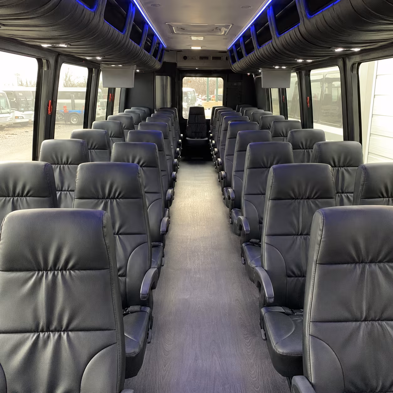 west covina 35 passenger minibus interior