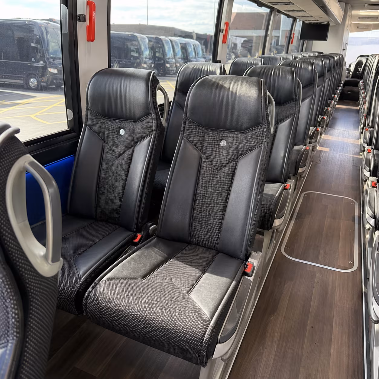 west covina 40 passenger charter bus interior