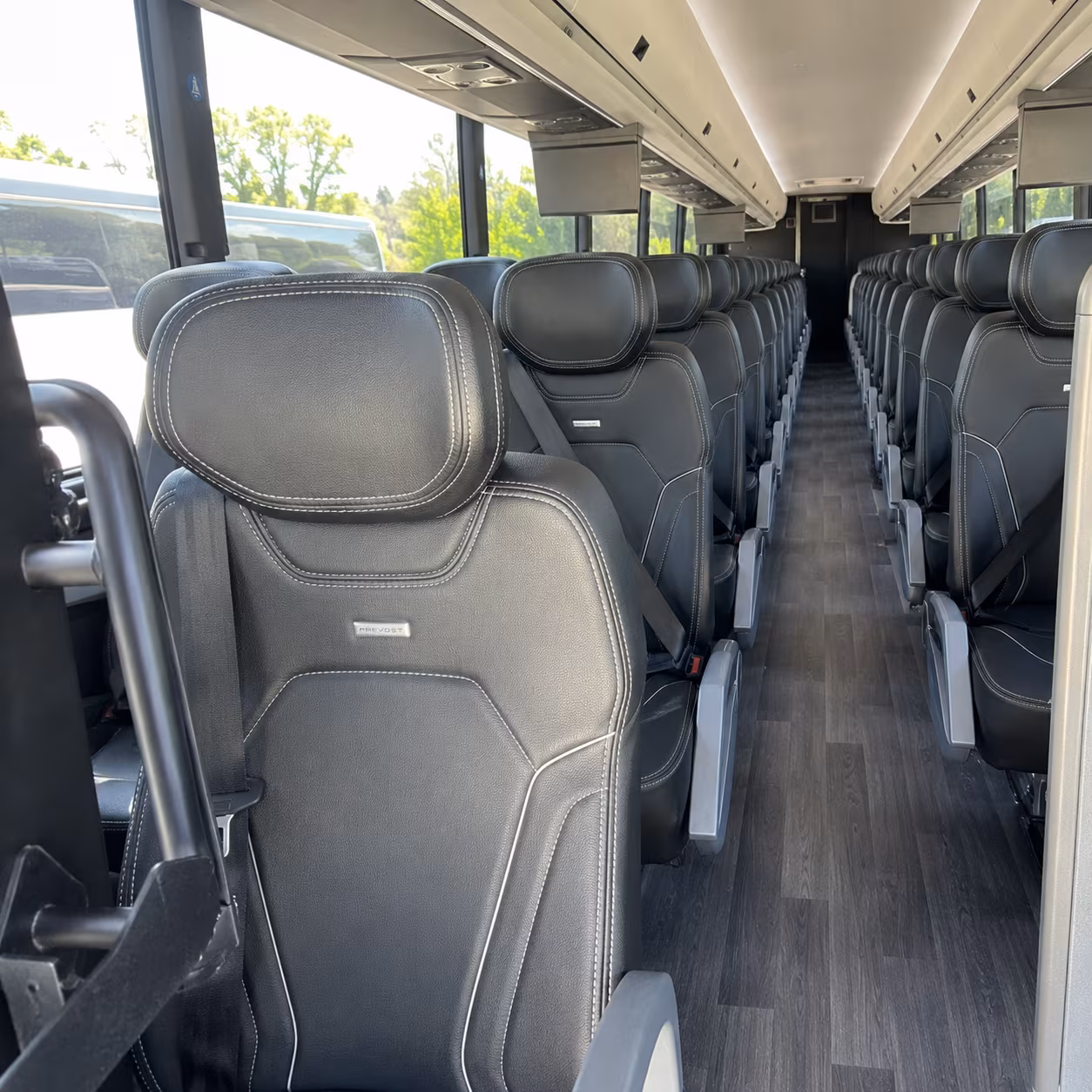 west covina 47 passenger charter bus interior