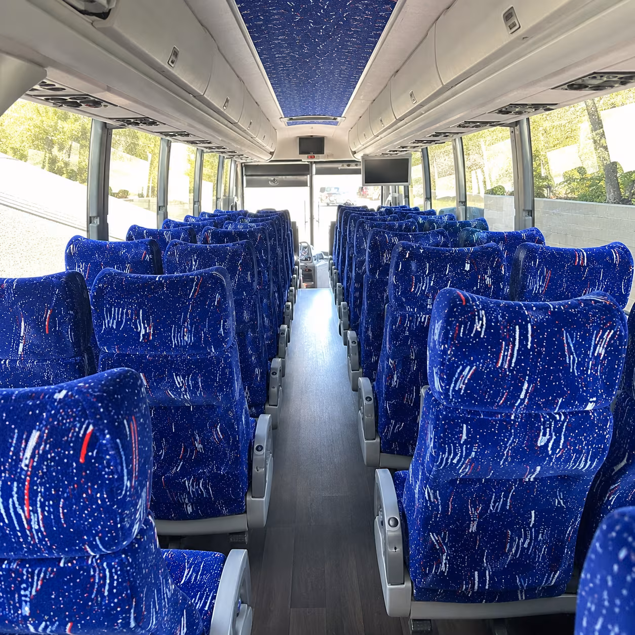 west covina 50 passenger charter bus interior