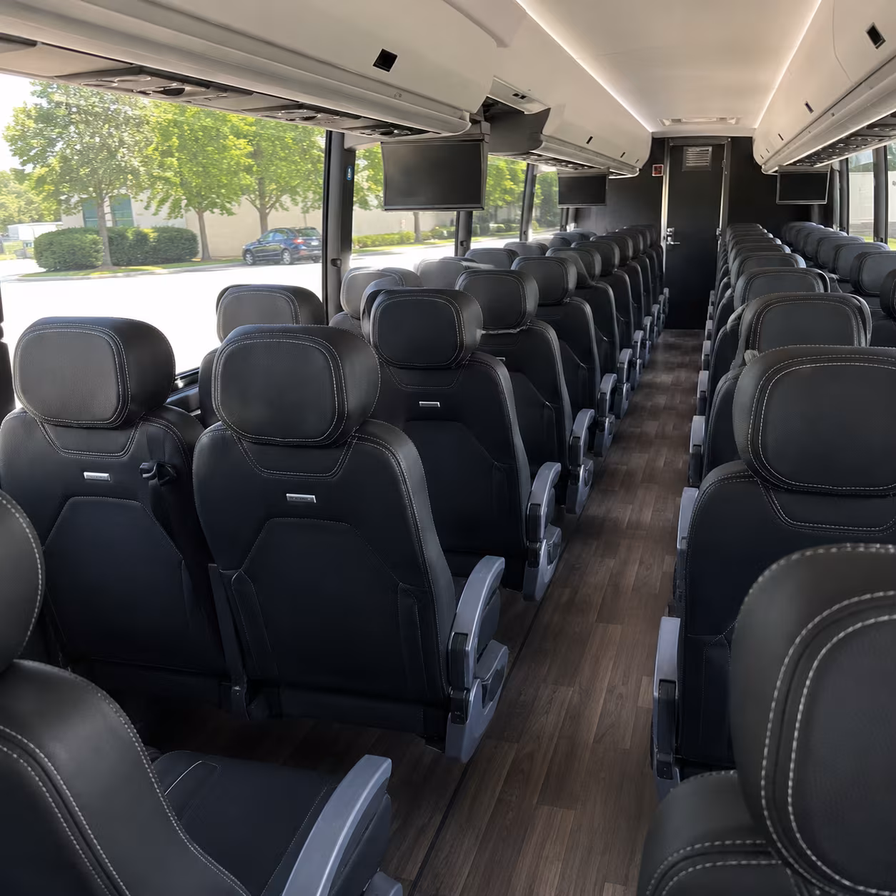 west covina 56 passenger charter bus interior