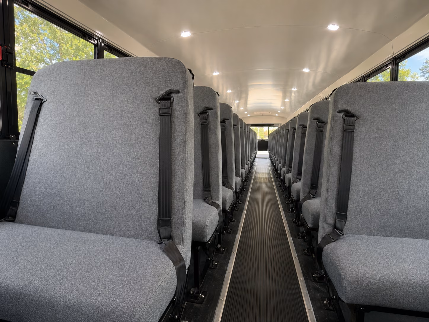 west covina school bus interior